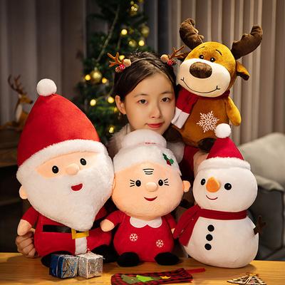 Weihnachtsmann Plüschpuppe Weihnachtsgeschenk Schneemann Elch Puppe Feiertagsveranstaltungsdekoration