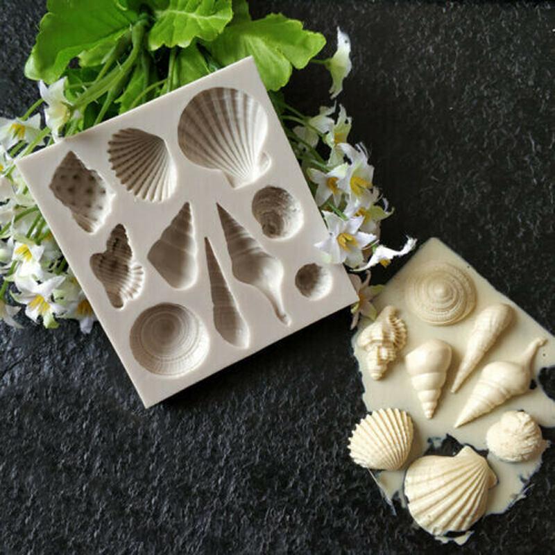 1pc New Conch Shell Silicone Cake Mould DIY Fondant Cake Pudding Jelly Mould