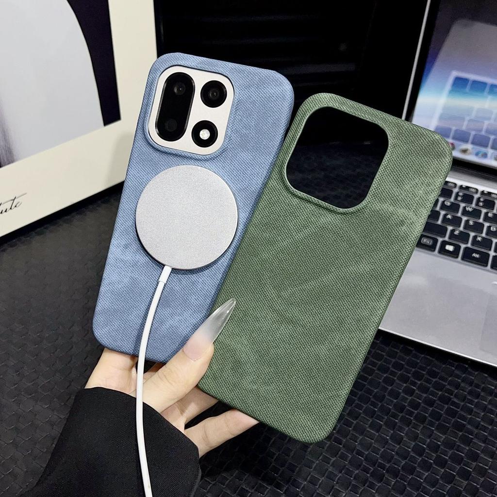 For OnePlus 15 Case Luxury Cowboy Skin Magnetic Wireless Charging Protective Back Cover For OnePlus15 One Plus 15 Phone Shell