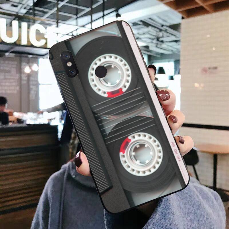 Vintage Cassette Tape Retro Phone Case for Xiaomi mi 5 6 8 9 10 lite pro SE Mix 2s 3 F1 Max2 3