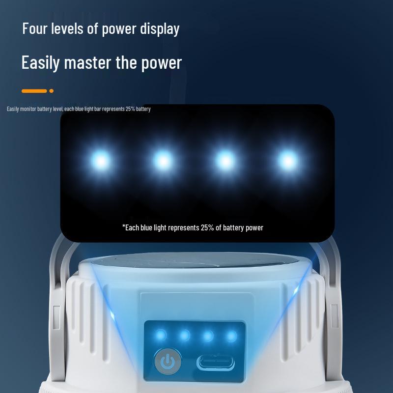 Solar Camping Emergency Light - Outdoor Tent, Street Stall & Power Outage Solution