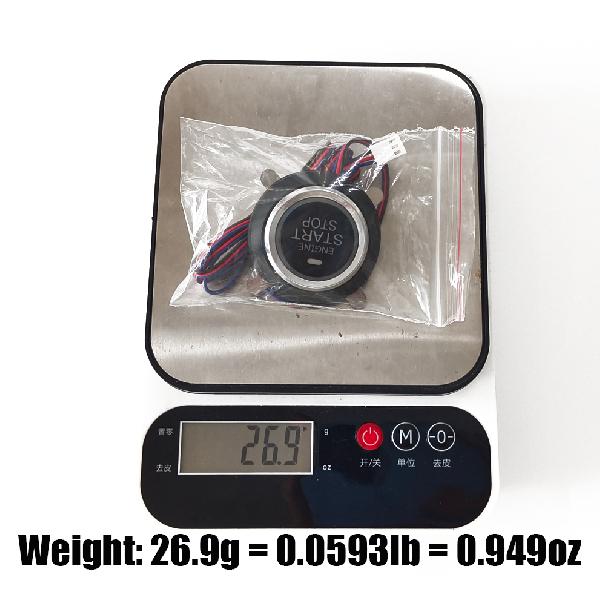 1 Pc Car Keyless Entry Engine Start Stop Push Button Switch Ignition Starter 12V