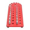 Nut and Bolt Thread Checker, Aluminum Alloy Thread Checker, Bolt and Nut Identification Gauge, Wall-Mountable Bolt Size and Thread Gauge