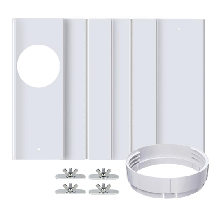 

Air Conditioning Window Parts Adjustable Window Seal Exhaust Tube Connector 4 pieces of 43-140mm baffle + 150mm interface