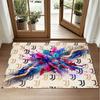 Juventus FC Design Crystal Velvet Rug Soft Decorative Mat for Bedroom Entrance