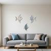 3 Pcs Wood Fish Nautical Wall Decor Rustic Farmhouse Ocean Fish