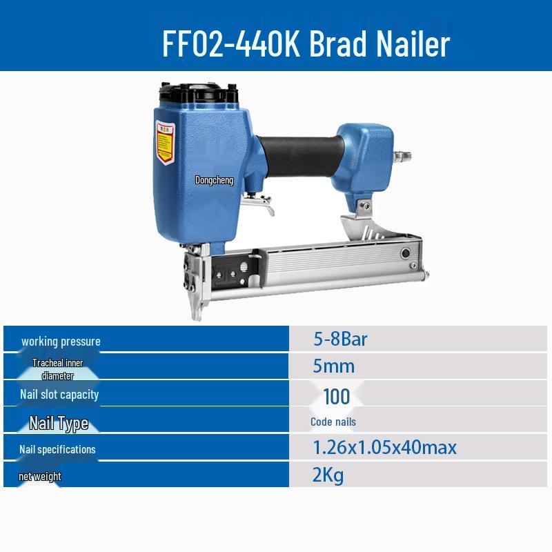 אקדח סיכות FF02/05-422J עם סיכות בצורת U - ללא תקיעות