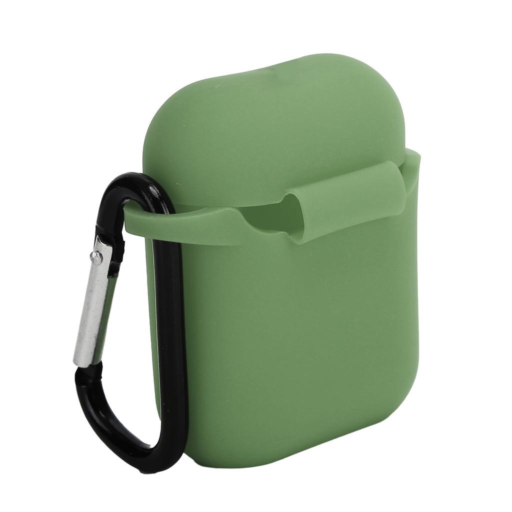 Headphone Protective Cover Case AntiLost Silicone Protector with Carabiner for IOS Earbuds 1 2
