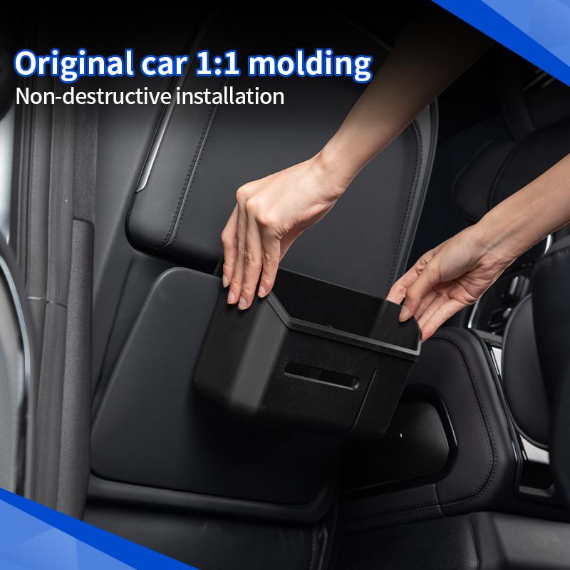 For BYD Leopard 8 Denza B8 2025+ Rear Seat Back Storage Box Tissue Box Storage Box Rear Seat Trash Can Cup Holder Accessories