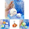 Swimming Rings Clownfish Turtles Seahorses Plush Keychain With Marine Animal Characters For Kids