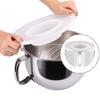 2PCS Mixing Bowl Covers Dustproof Design Reduces Ingredient Splatter Keeps Counter Clean During Baking Prep for 5.5-6QT