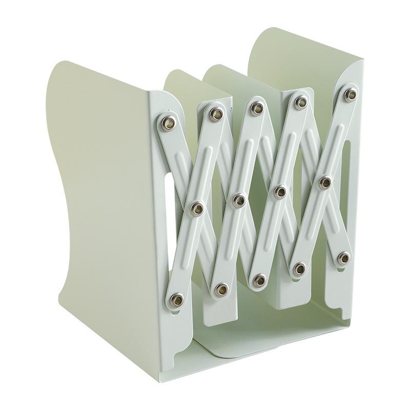 Kaba Bear Retractable Book Stand - Simple Iron Desktop Bookshelf with Macaron Colors
