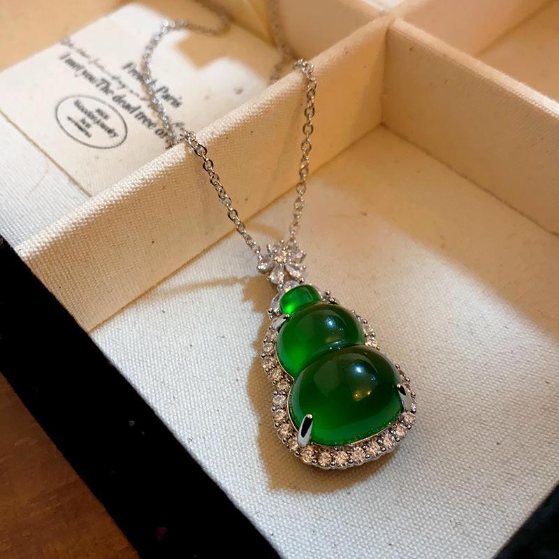 

Китайское циркониевое ожерелье из смолы в форме тыквы - Простое, стильное ожерелье-цепочка для ключицы