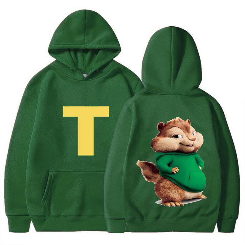2025 Fashion Unisex Casual Sportswear Women's Hoody Alvin Chipmunk Halloween Costume Women's Pullover Fashion Trend