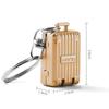 Exquisite Luggage Keychain Foldable Nail Cutter Stainless Steel Nail Clippers Rotary Toenail Fingernail Manicure Trimmer