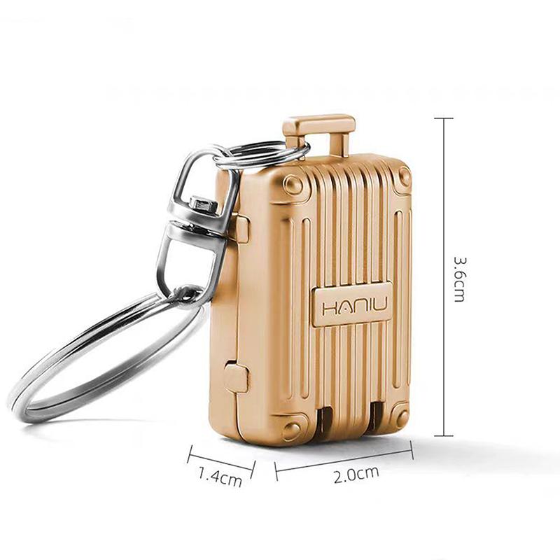 Exquisite Luggage Keychain Foldable Nail Cutter Stainless Steel Nail Clippers Rotary Toenail Fingernail Manicure Trimmer