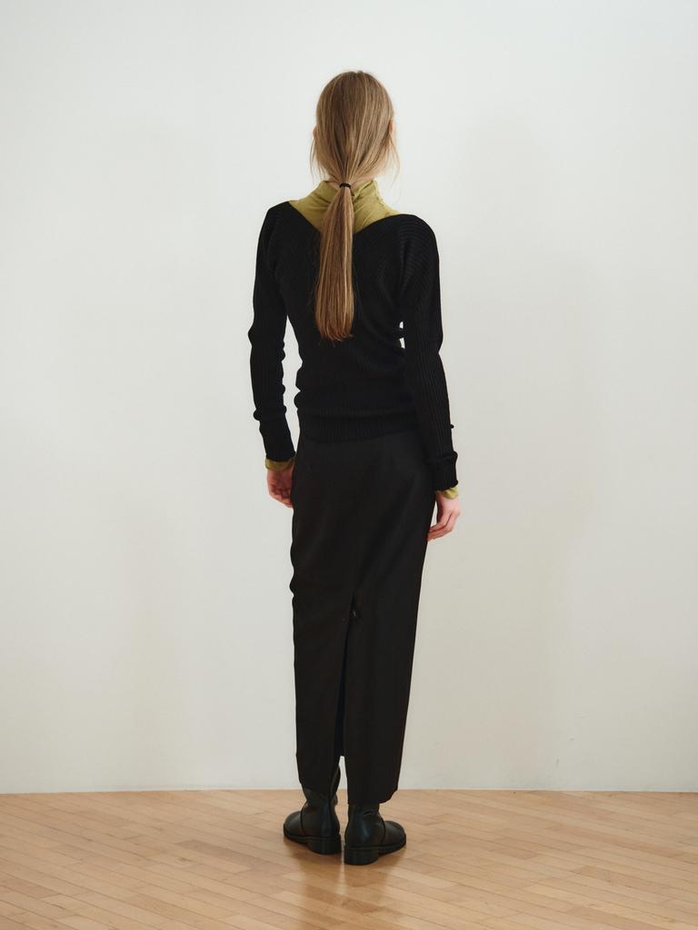 Reply Seamless Rib Top_Black