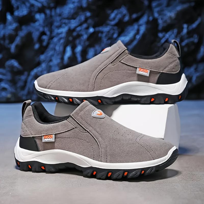 

Мужская повседневная спортивная обувь, модная и легкая мужская обувь слипоны 47 серый