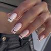 European-American Pink Nail Tips: Simple, Stylish, and Wearable French Ballet-Inspired Design