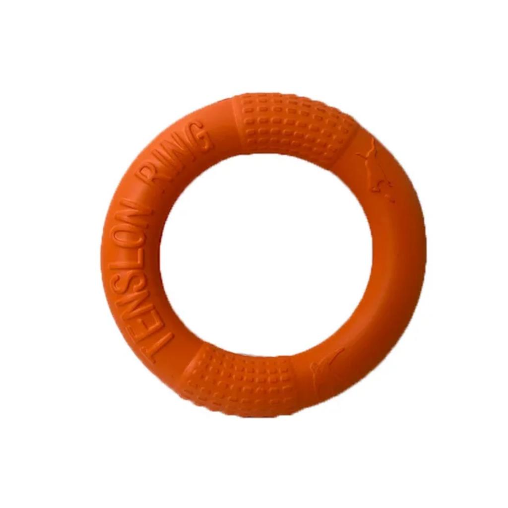 New Interactive 18CM Ring Toy for Large Breed Dogs - Engaging and High-Quality Design for Pulling, Biting, and Flying Play - Dur