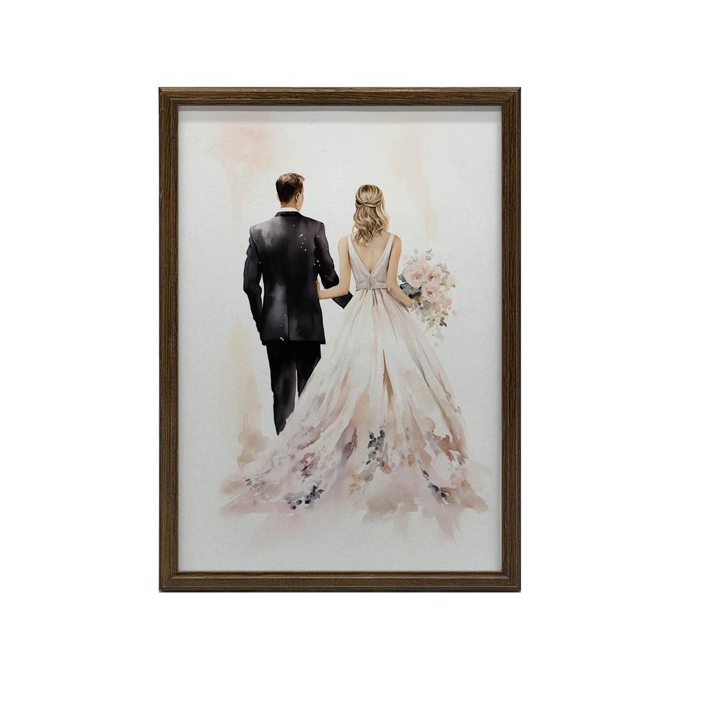 Subtelność Miłości Subtelność Miłości, 50X70 Cm, Rama Aluminiowa Złota, Papier Matowy 230 Gsm