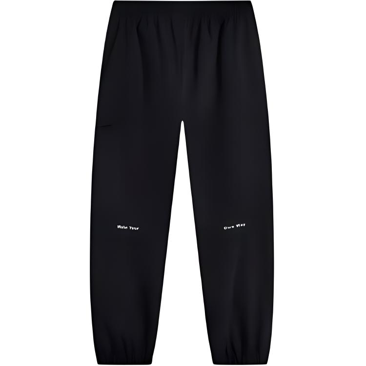 Li Ning Wade Series Casual Simple Solid Color Letter Knitted Sports Pants Men Bottoms Black AYKV019-1
