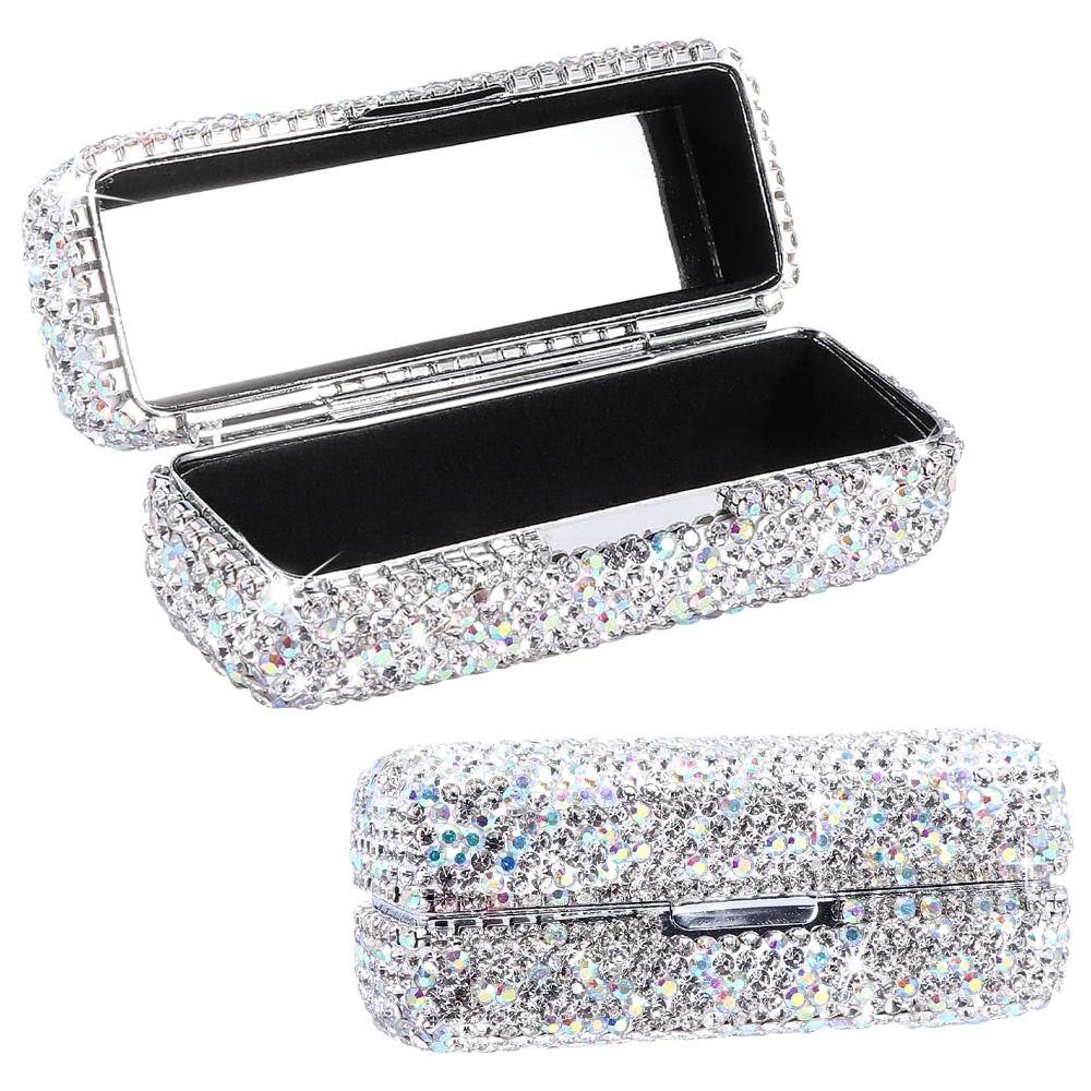 Portable Fashion Lipstick Bag Creative Exquisite Lipstick Box Cute Gliter Lip Gloss Storage Bag Gift