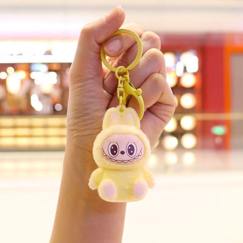New Plush Fabric Pendant Keychain Style Plush Mini Bag Creative Plush Hanging Decoration