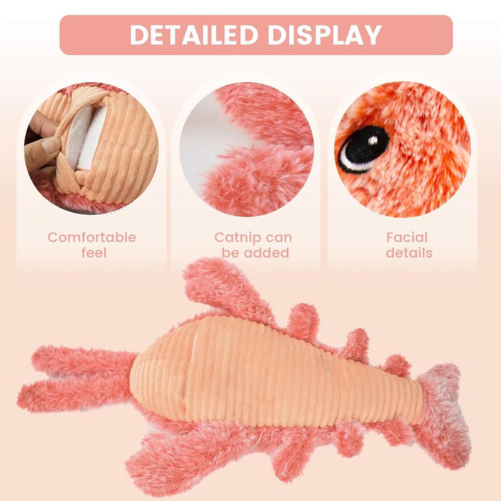 Elektryczna Realistyczna Skacząca Krewetka Zabawka z Ładowaniem USB do Zabawy i Ćwiczeń dla Zwierząt Domowych