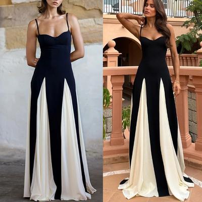 Women's Fashion Summer Spring  Sleeveless V-Neck Casual Dresses
