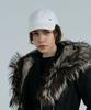 DOLIGRAM Basic Cat Rivet Washed Cap White