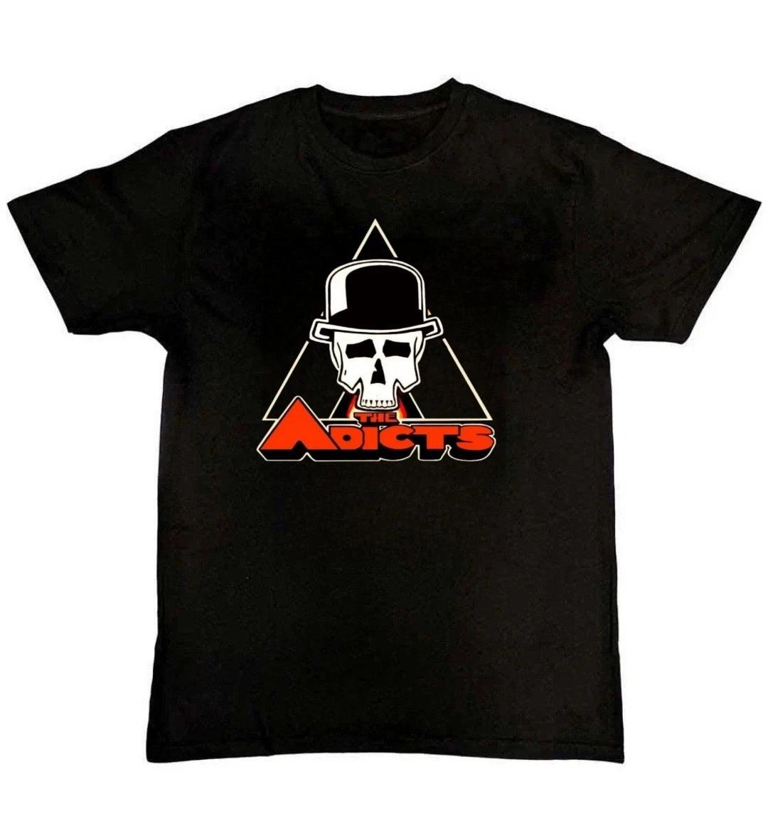 The Adicts Graphic Print Mens Unisex 100% Cotton T-shirt Mens Tees Top S