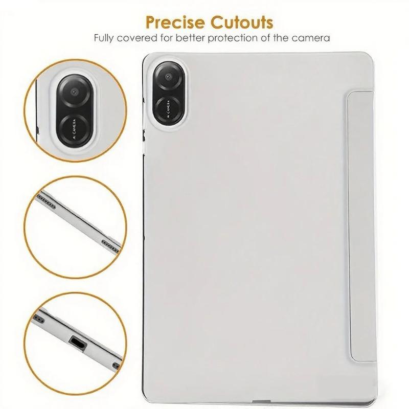 For Redmi Pad 2 Pro Case 12.1inch Magnetic Flip Cover Tri-Fold Stand PU Back Cover Tablet Cases Auto Sleep/Wake