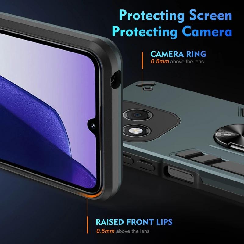 For Honor 400 Pro 5G Case Armor Shockproof Lens Protect Cases For Honor400 Lite 200 300 Pro Finger Ring Holder Magnetic Cover