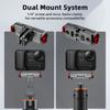 Flymile Magnetic Quick Release Adapter Mount for Insta360 Go Ultra Accessories Foldable Dual-Claws Base Extension Bracket