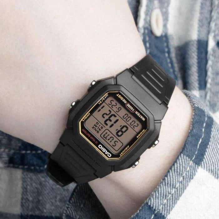 Casio Digital Alarm Illuminator W-800HG-9AVDF Men`s Watch / Vintage, Digital Watch, Original Casio