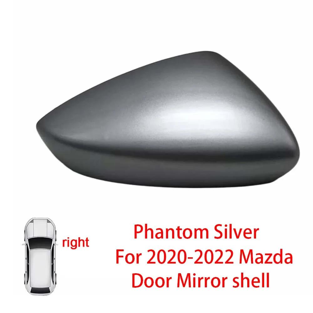 Protective Cover Door Mirror Shell For Mazda 3 Axela    Red Black White Gray Silver Car Rearview Accessories Replace
