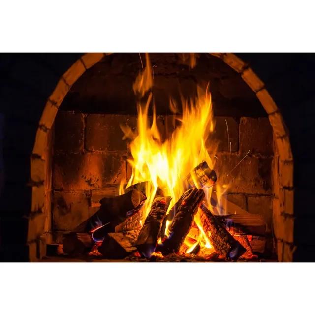 Рождественский фон для фотосъемки с камином, винтажная арка, кирпичная печь, пламя, украшение для дома, вечеринки, студийный фотофон 90X60cm