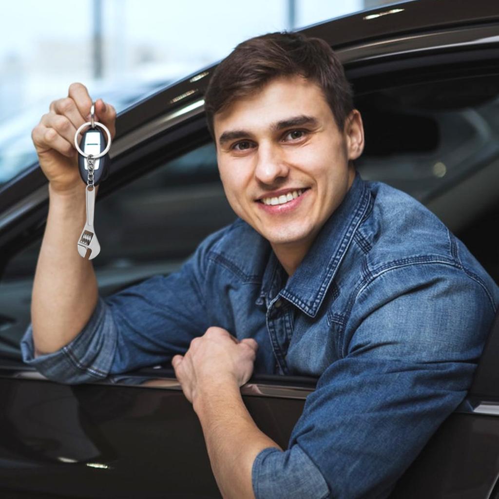 [Hnonoxy] 5pcs Turbo Key Chain Auto Parts Metal Key Chain Set Car Parts Model