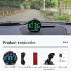 ACECAR Digital GPS Speedometer New HUD Car Head Up Display LCD Display With MPH Digital Speed Compass Direction Driving Distance Altitude Overspeed