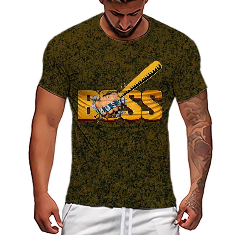 Sommer T-shirt Für Männer Übergroßen Casual Tees Brief Grafik Kurzen ärmeln männer Kleidung Oansatz Einfache High Street T Shirt tops