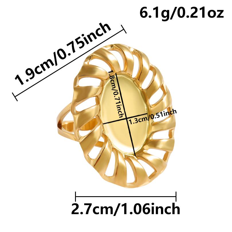 1/5 Stück Echtvergoldeter Cabochon-Ring Rund Oval Leere Tablettbasis Edelstahlringe Für Damen Herren Handgefertigte Emaille-Accessoires