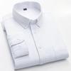 100% Baumwolle Oxford Langarmhemden für Herren Langarm Slim Fit Formell Unifarben Hemd Freizeit Elegant Karierte Oberteile Schwarze Kleidung