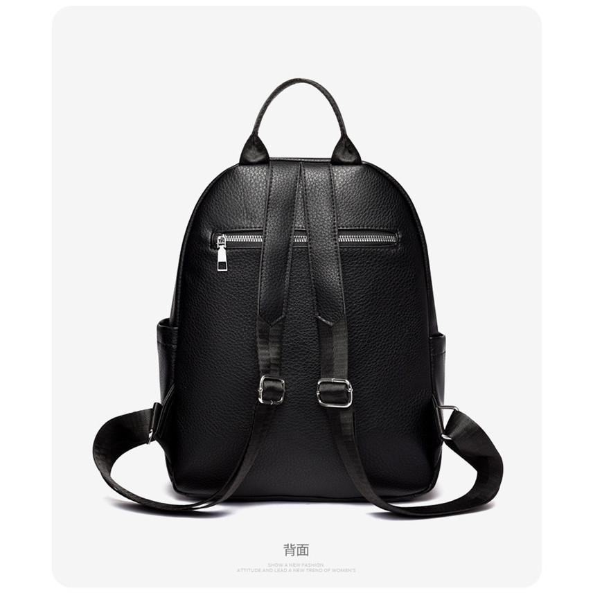 IELGY backpack, high-end solid color, fashionable large-capacity backpack, casual schoolbag, commuting