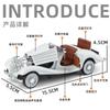 1:32 500K Alloy Classic Vintage Car Silver Plating High Simulation Diecast Metal Model Car Children's Toys Collection Gifts