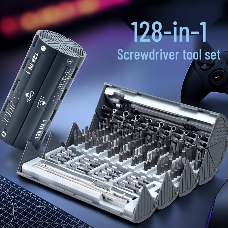 128-in-1 Magnetic Precision Screwdriver Set for Mobile & Home Appliance Repair