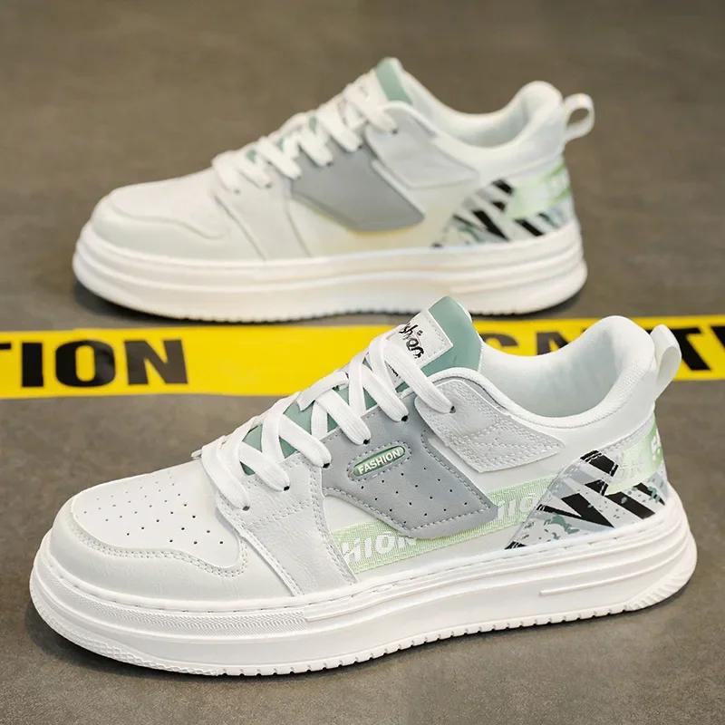 Męskie Sneakersy Casual Jesienna Moda Oddychające Buty do Biegania Nowe Męskie Sneakersy na Platformie do Chodzenia Wulkanizowane Buty Zapatillas Hombre