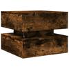 LED Coffee Table In Smoked Oak 50 X 50 X 40 Cm