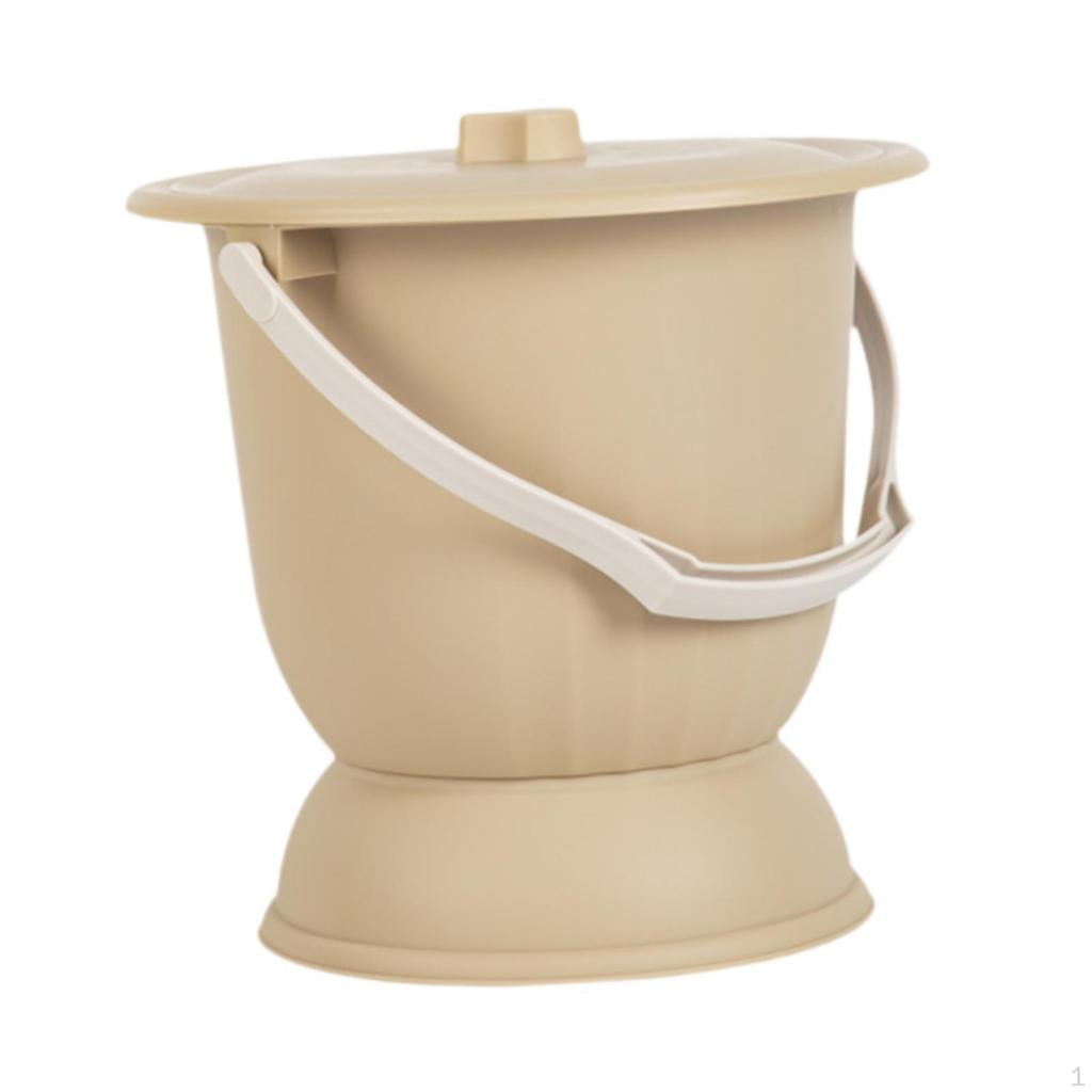 Oală de cameră Pisar portabil cu scuipator cu capac pentru femeie și bărbați