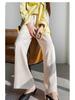 Women's Slimming Satin Wide-Leg Pants – Versatile Black Silk Acetate Draping Long Pants